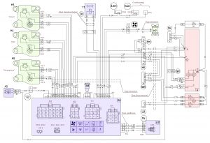Схема подключения системы микроклимата МАЗ-6312В9.