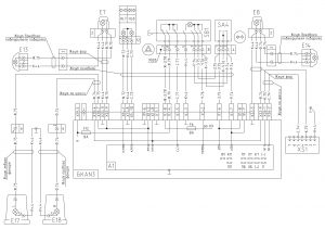 Схема системы сигнализации поворотов и аварийной МАЗ-6430, двигатели ЯМЗ, MAN, Евро-1, 2, 3, БКА-3, 643008-3700001 И.