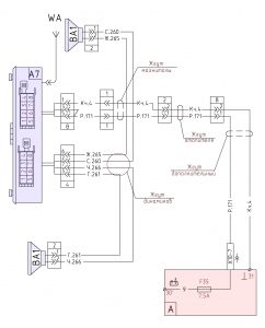 Схема подключения радиооборудования МАЗ-6312В9.