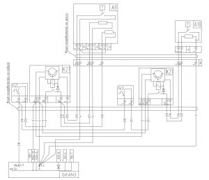 Схема электрооборудования нагревателей МАЗ-6430, двигатели ЯМЗ, MAN, Евро-1, 2, 3, БКА-3, 643008-3700001 И.