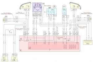 Схема подключения системы сигнализации поворотов и аварийной МАЗ-6312В9.