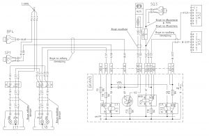 Схема системы сигнализации сигнала торможения, ручного тормоза и заднего хода МАЗ-6430, двигатели ЯМЗ, MAN, Евро-1, 2, 3, БКА-3, 643008-3700001 И.