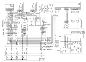 Схема подключения вентилятора отопителя и независимого отопителя МАЗ 643069 с блоком коммутации БКА-3.