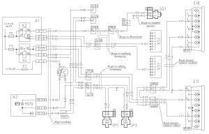 Схема включения сигналов "стоп”, стояночного тормоза и фонарей заднего хода МАЗ-642205 (2008 год).
