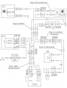 Схема включения муфты вентилятора двигателя МАЗ-642205 (2008 год).