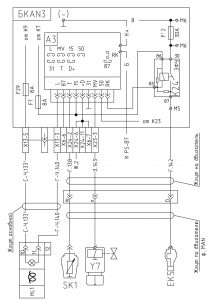 Схема подключения ЭФУ MAN автомобилей МАЗ 643069 с блоком коммутации БКА-3.
