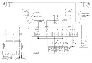 Схема системы управления габаритными огнями МАЗ 643069 с блоком коммутации БКА-3.