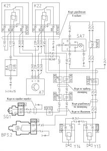 Схема включения центрального редуктора отбора мощности (ЦРОМ) МАЗ-630305.