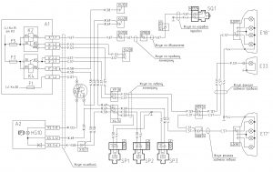 Схема включения сигналов “стоп”, стояночного тормоза и фонарей заднего хода МАЗ-555102.