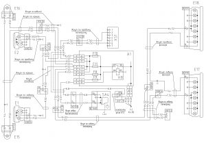 Схема включения габаритных огней МАЗ-630305.