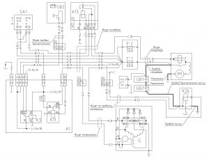 Схема системы электропитания МАЗ-551605 (2008 год).