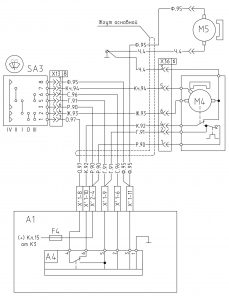 Схема включения стеклоочистителя и стеклоомывателя МАЗ-533605 (2008 год).