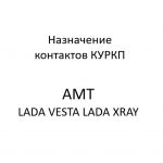 Назначение контактов разъёмов КУРКП LADA VESTA, LADA XRAY.