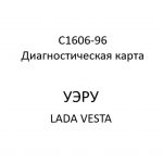 C1606-96. Диагностическая карта кода неисправности УЭРУ LADA VESTA.