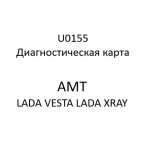U0155. Диагностическая карта кода неисправности АМТ LADA VESTA, LADA XRAY.