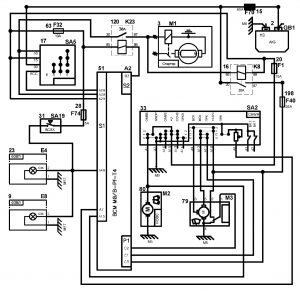 Схема электрических соединений ЦБКЭ на а/м LADA VESTA.