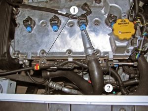 Рампа форсунок – снятие/установка LADA VESTA – снятие/установка узлов двигателя.