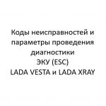 Коды неисправностей и параметры проведения диагностики ЭКУ (ESC) LADA VESTA и LADA XRAY.