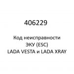 406229. Код неисправности и параметры проведения диагностики ЭКУ (ESC) LADA VESTA и LADA XRAY.