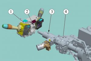 Блок подрулевых переключателей с устройством вращающимся. Рулевое управление LADA VESTA – снятие/установка основных узлов и деталей.