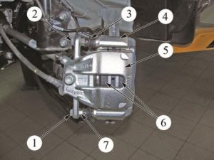 Передние тормозные колодки. Тормозная система LADA VESTA – снятие/установка основных узлов и деталей.