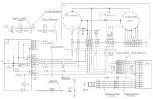 Схема подключения цифрового тахографа, спидометра тахометра и датчика нейтрали МАЗ-4371P2 ММЗ Е4.