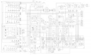 Схема электрическая принципиальная МАЗ-437043 ММЗ Е3.
