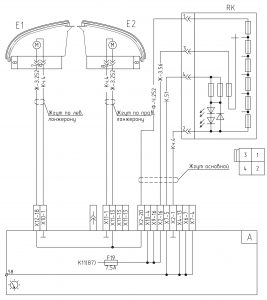 Схема подключения корректора света фар МАЗ-4371P2 ММЗ Е4.