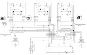 Схема подключения электростеклоподъёмников МАЗ-4371P2 ММЗ Е4.