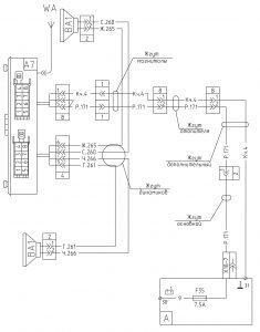 Схема подключения радиооборудования МАЗ-4371P2 ММЗ Е4.