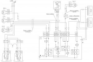 Схема подключения сигнала торможения, ручного тормоза и заднего хода МАЗ-4371P2 ММЗ Е4.