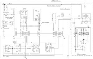 Схема системы электропитания МАЗ-4371P2 ММЗ Е4.