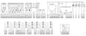 Схема щитка приборов ЩП8099 МАЗ-4371P2 ММЗ Е4.