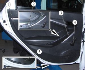 Дверь задняя правая и левая. Кузов LADA VESTA – снятие и установка основных узлов, деталей.