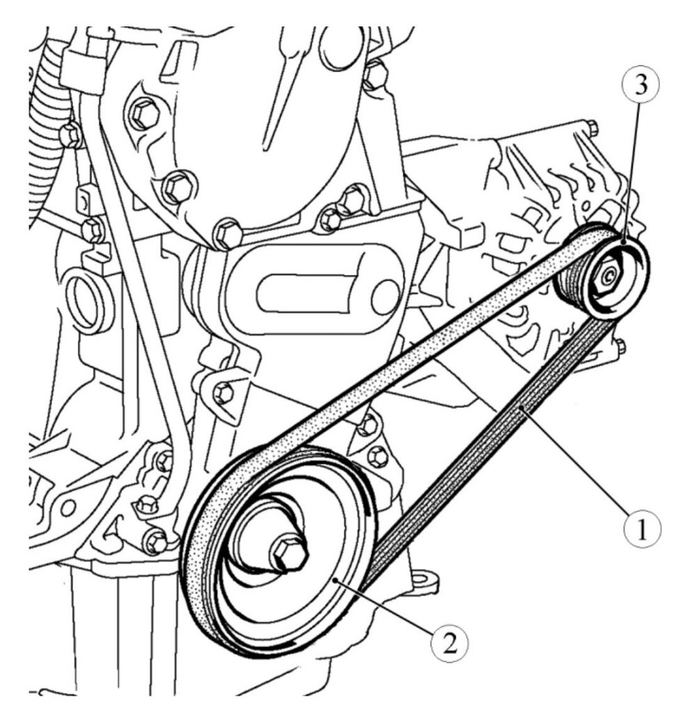 Схема приводного ремня лада ларгус 8 клапанов