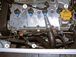 Рампа форсунок. Двигатель LADA XRAY – снятие / установка основных систем, узлов и деталей.