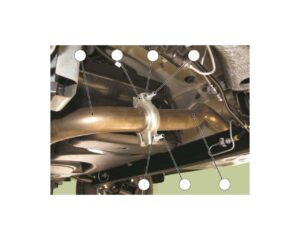 Система выпуска отработавших газов. Двигатель LADA 2190 – снятие/установка основных систем, узлов и деталей.
