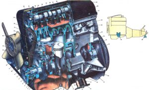 Двигатель. Автомобиль ВАЗ-2105 – многокрасочный альбом.