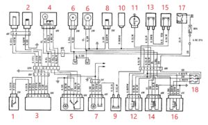 Схема подключения отопителя и кондиционера Hyundai Porter.