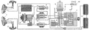 Схема электрооборудования ВАЗ-2106 и ВАЗ-2103.