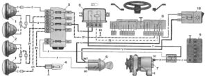 Схема электрооборудования ВАЗ-2106 и ВАЗ-2103.
