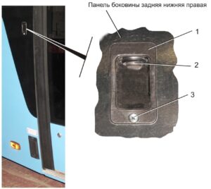 Электропривод служебной двери каркасного автобуса ГАЗель Next.