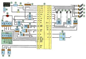 Схема соединений системы управления двигателем ЗМЗ-409 Евро-2.