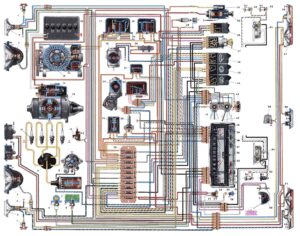 Схема электрооборудования ВАЗ-2101.