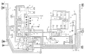 Схема электрооборудования автомобиля ГАЗ-66.