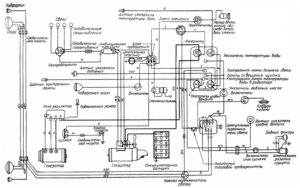 Схема электрооборудования ГАЗ-69.