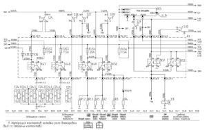 Схемы электрооборудования автобусов МАЗ 103 и МАЗ 107.