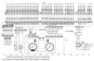 Схемы электрооборудования автобусов МАЗ 206 и МАЗ 226 с щитком приборов “МЭМЗ”.