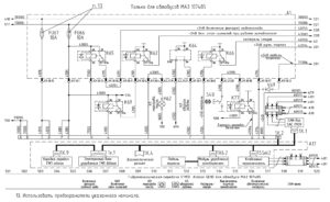 Схемы электрооборудования автобусов МАЗ 103 и МАЗ 107.