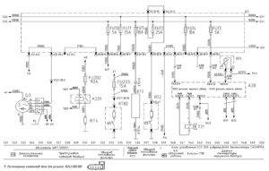 Схемы электрооборудования автобусов МАЗ 103 и МАЗ 107.